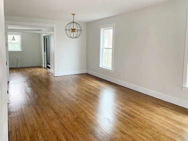 Duplex Floor Refinishing – Living Room
