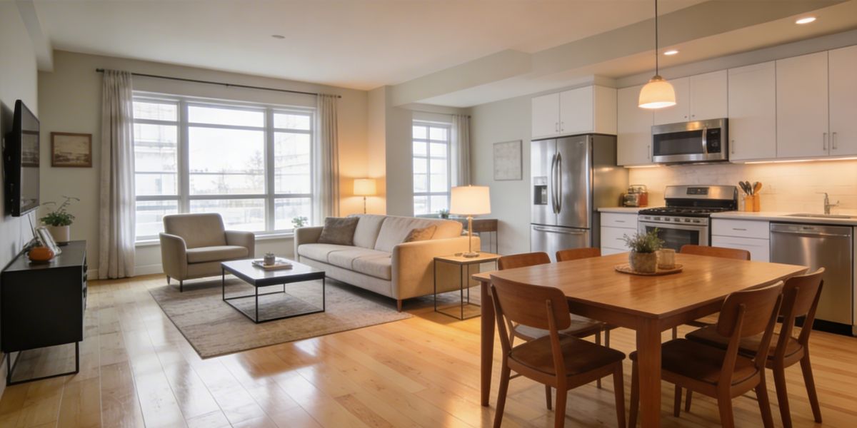 Beautifully staged GTA home with new hardwood flooring ready for open house