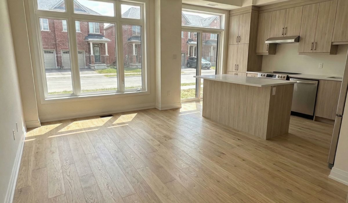 Completed flooring project in a North York residential home by Flooring Office