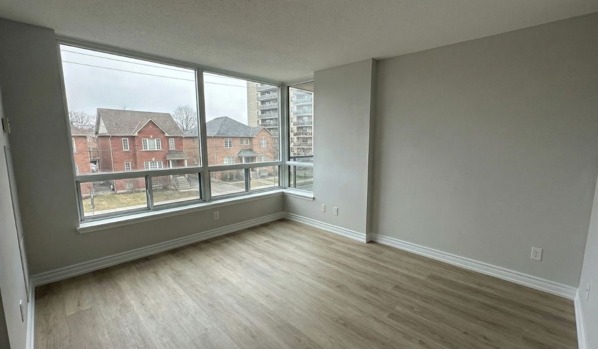 Empty rental unit with new LVP flooring ready for tenants in the GTA