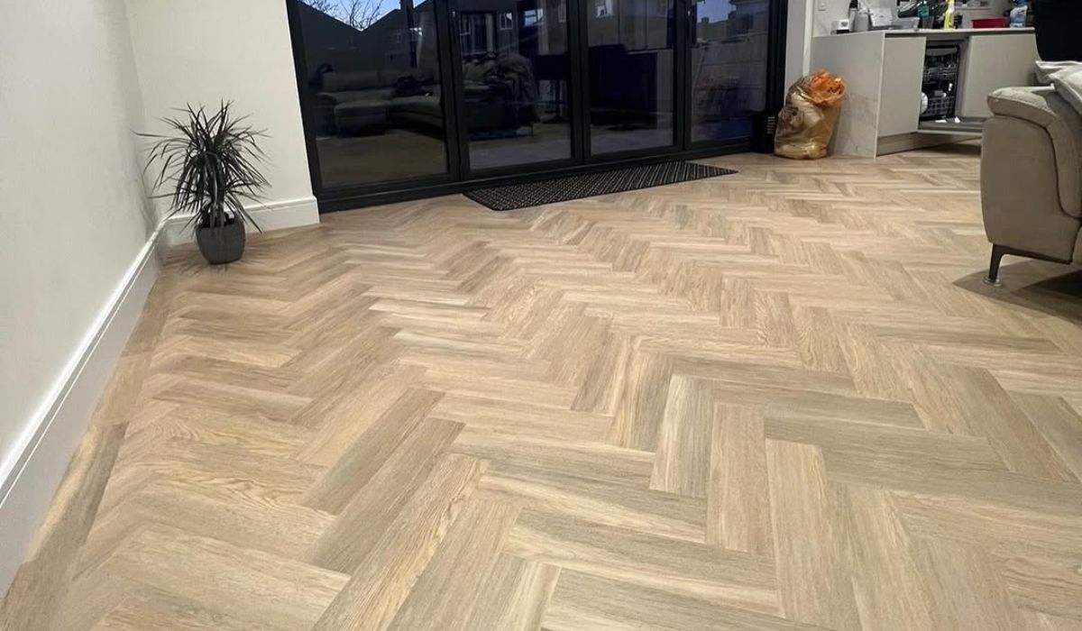 Engineered hardwood flooring installed in a GTA living room