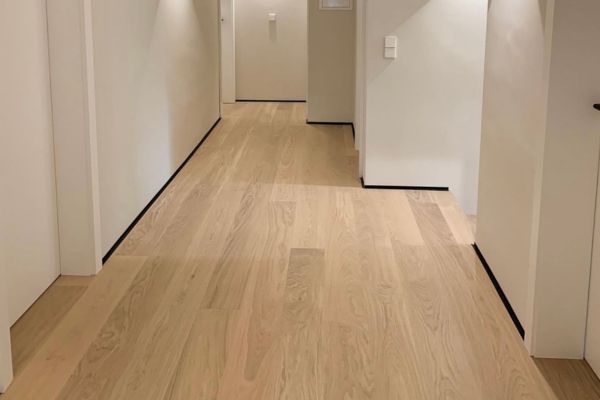 Hardwood flooring installed on main floor of GTA home