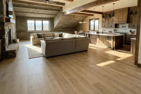 LVP flooring installed in a GTA basement